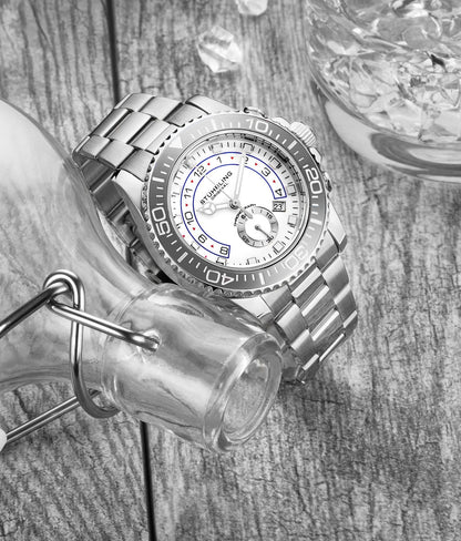 Stuhrling Original Brigadier Men's Quartz Chronograph Watch, 42mm, Style DFSHM