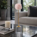 Decorative Object - Pink Marble Orb Crystal Cluster, 16 in.