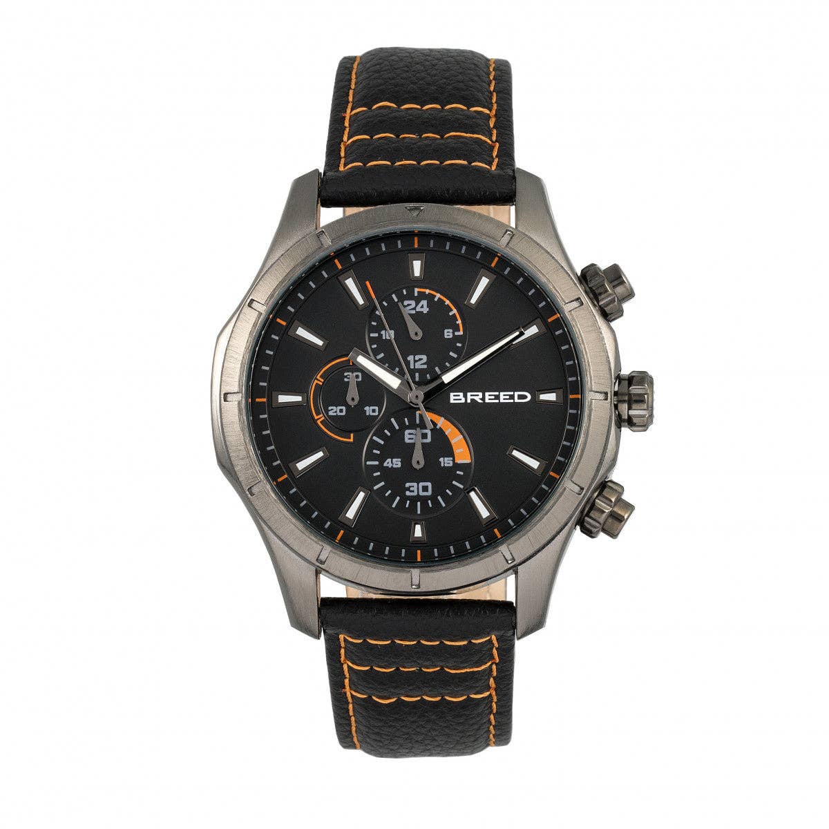 Breed Lacroix Men's Quartz Chronograph Leather Watch