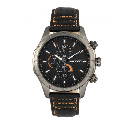 Breed Lacroix Men's Quartz Chronograph Leather Watch