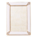 Jay Strongwater Lavinia Pavé 4" x 6" Crystal Enamel Picture Frame, Opal