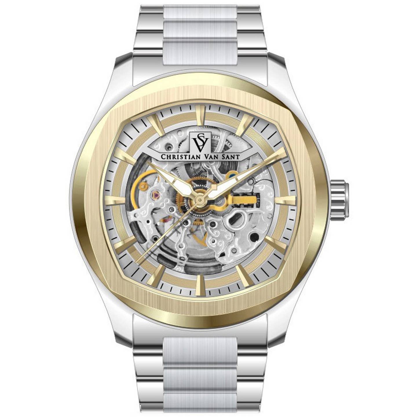 Christian Van Sant Romeo Men's Automatic Watch, Gold Dial