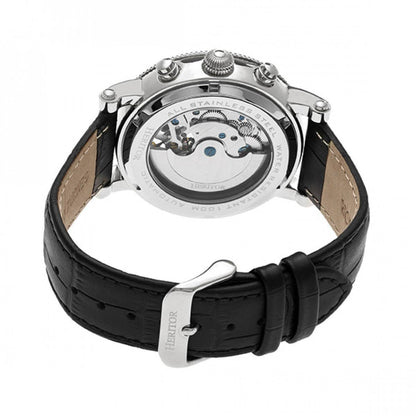 Heritor Winston Men's Automatic Semi-Skeleton Leather Watch, Style HERHR5202