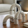 Decorative Objects Set of 3 - White Marble Arch, 5/7/8 in.