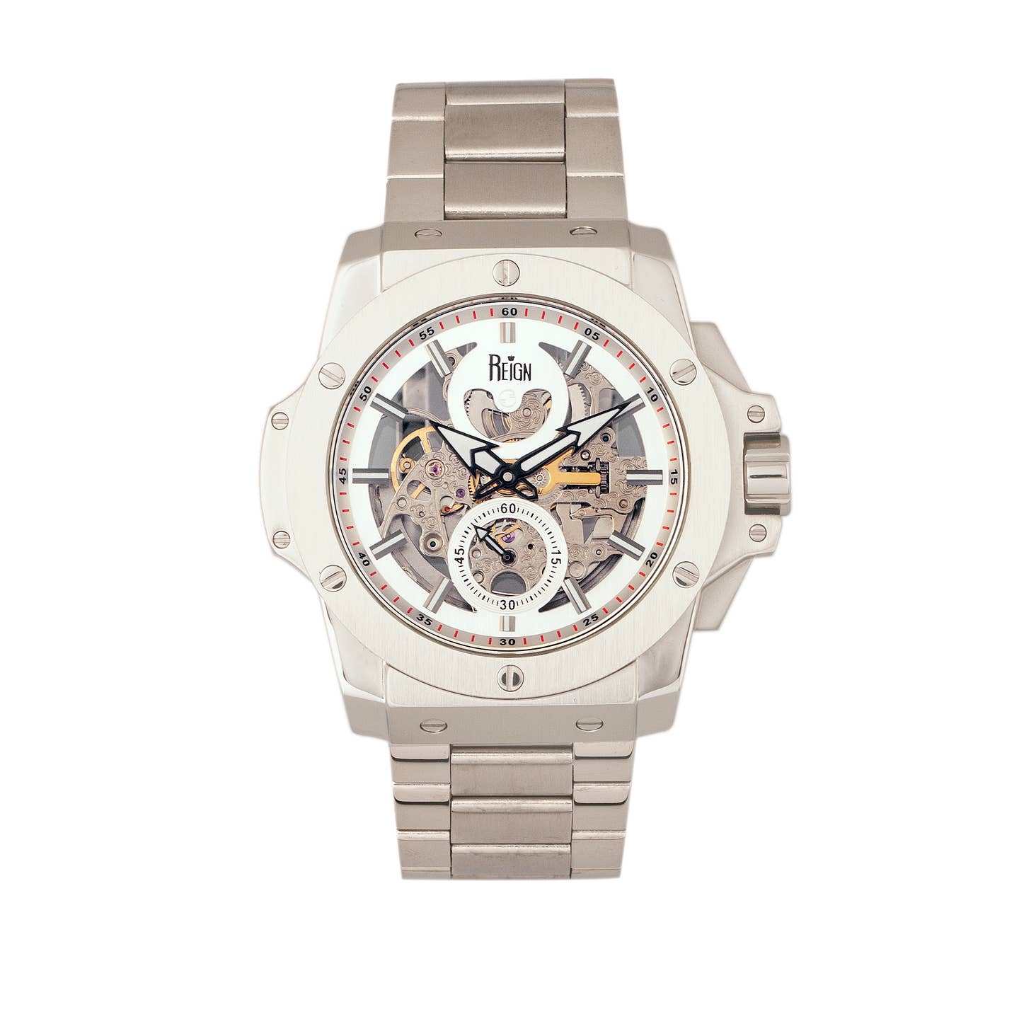 Reign Commodus Men's Automatic Skeleton Bracelet Watch