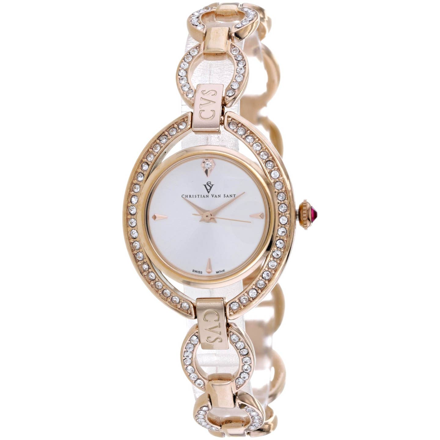 Christian Van Sant Stella Women's Quartz Watch, White Dial