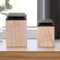 Decorative Boxes Set of 2 - Brown Marble Sandstone, 8/9 in.