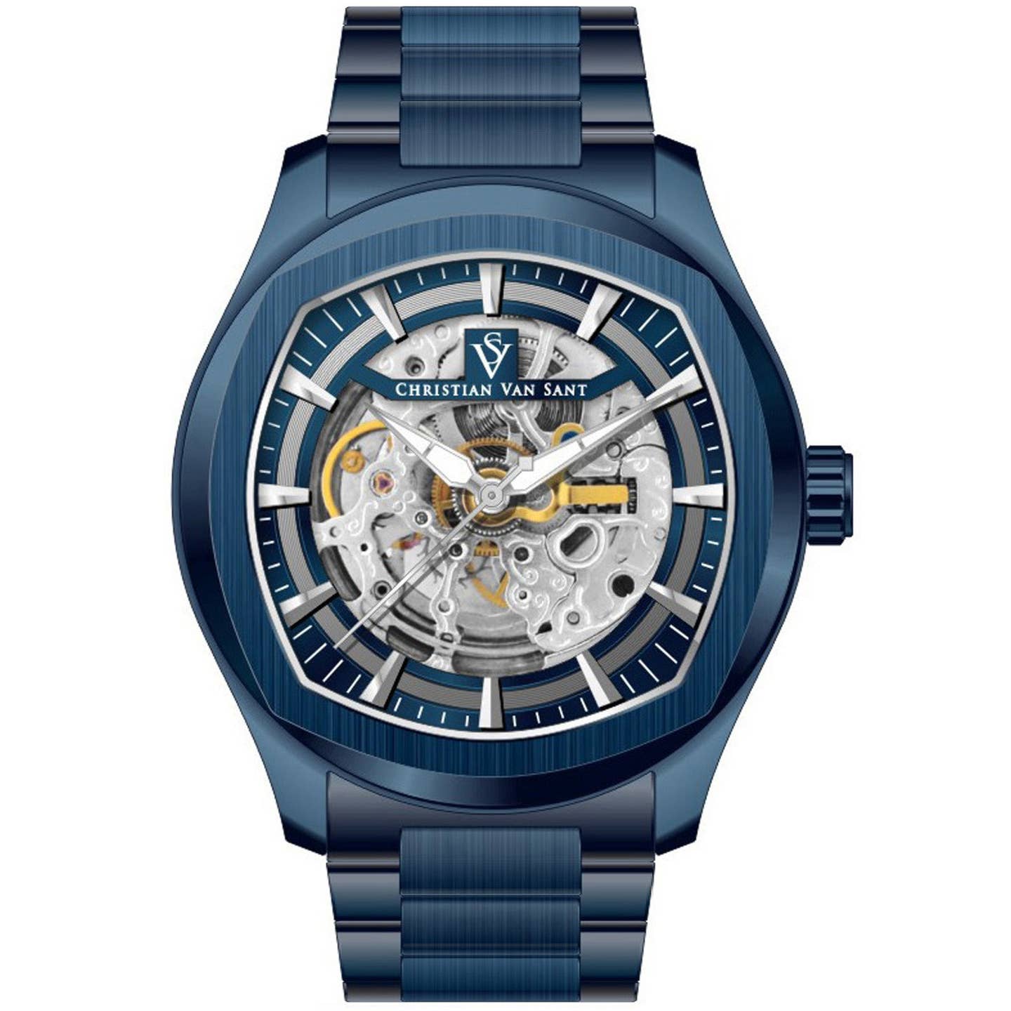 Christian Van Sant Romeo Men's Watch, Blue Dial