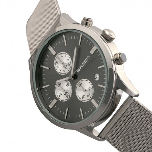 Breed Espinosa Men's Quartz Chronograph Date Mesh Bracelet Watch