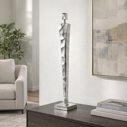 Decorative Sculpture - Silver Aluminum Statuary, 38 in.