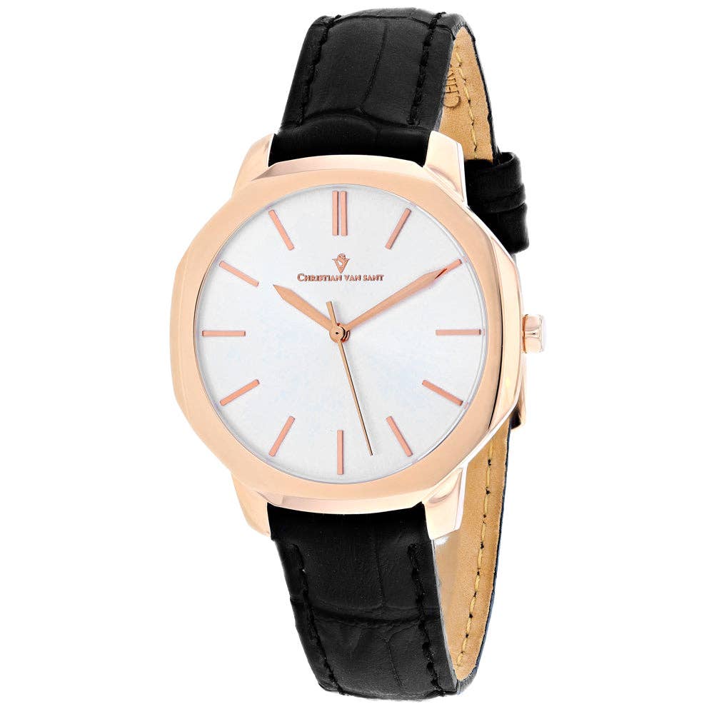 Christian Van Sant Octave Women's Quartz Watch, Silver Dial