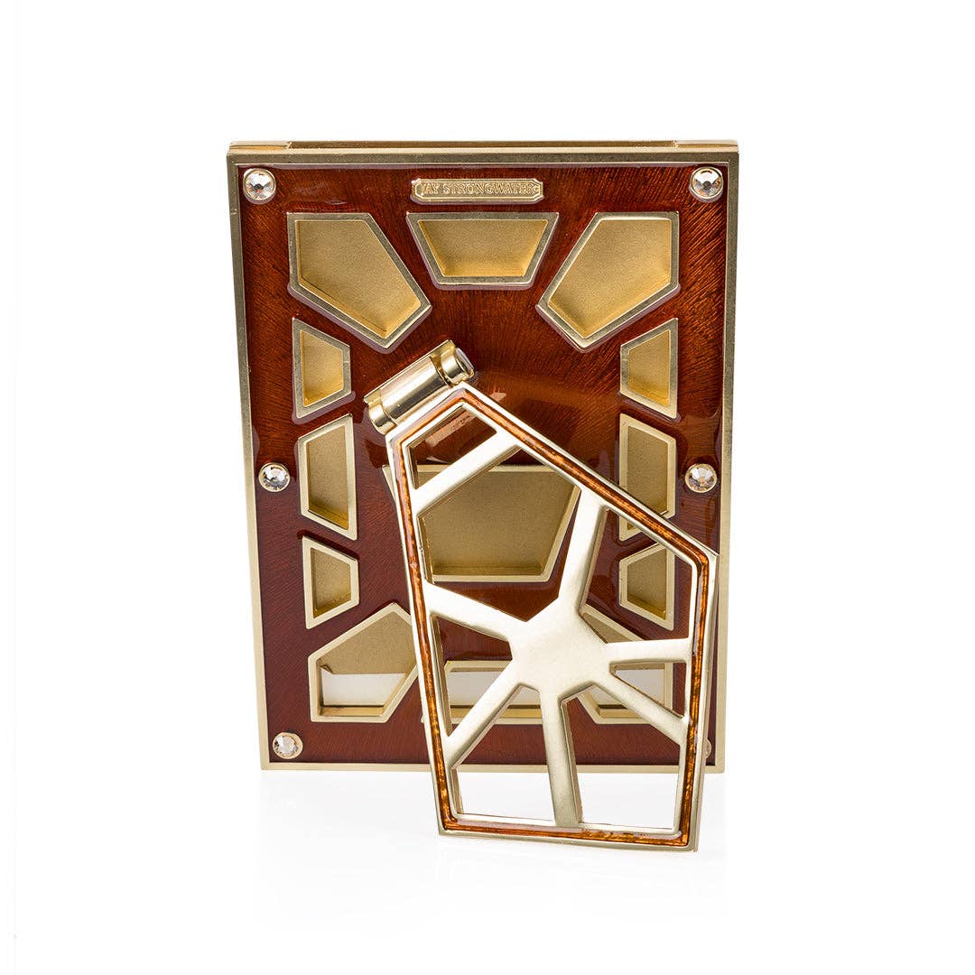 Jay Strongwater Lavinia Pavé 4" x 6" Crystal Enamel Picture Frame, Topaz