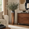 Decorative Vase - Bronze Ceramic Large Floor Vase, 34 in.
