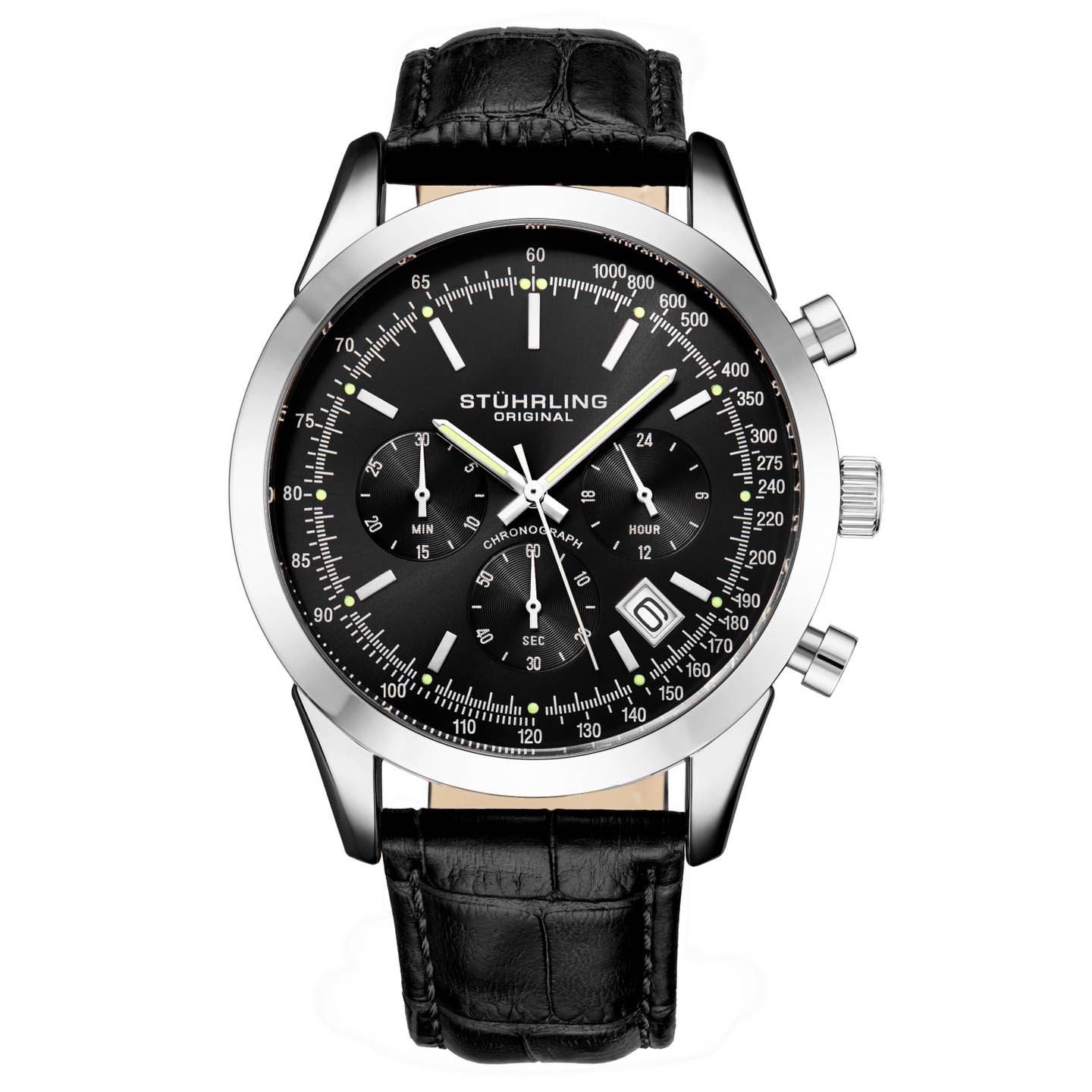 Stuhrling Original Rialto Men's Quartz Chronograph Watch, 44mm, Style BXD34
