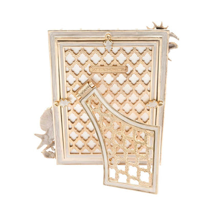 Jay Strongwater Dune Seashell 5" x 7" Crystal Enamel Picture Frame