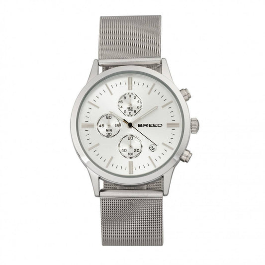 Breed Espinosa Men's Quartz Chronograph Date Mesh Bracelet Watch