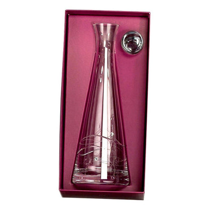 Sparkle Crystal Tall Wine Decanter, 33 oz.