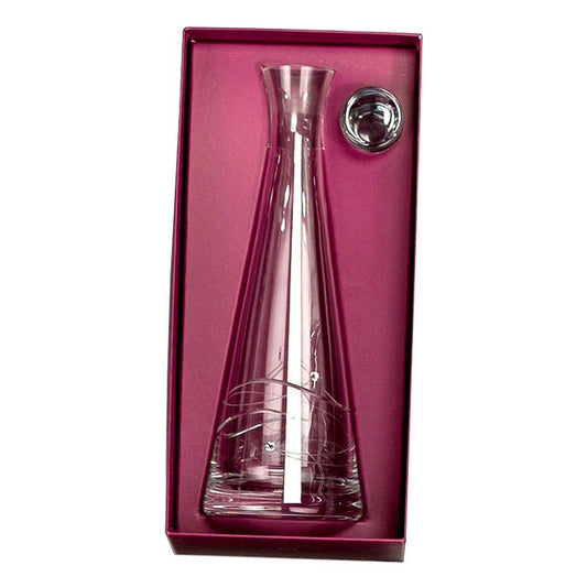 Sparkle Crystal Tall Wine Decanter, 33 oz.