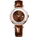 Christian Van Sant Bria Women's Quartz Watch, Brown Dial