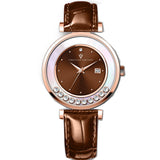 Christian Van Sant Bria Women's Quartz Watch, Brown Dial