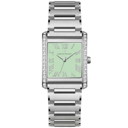 Christian Van Sant Atelier Women's Quartz Watch, Light Green Dial