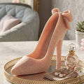 Decorative Sculpture - Pink Quartz Resin High Heel, 7 in.