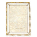 Jay Strongwater Lorraine Stone Edge 4" x 6" Crystal Enamel Picture Frame, Gold