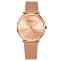 Stuhrling Original Symphony 3928 Women's Quartz Watch, 35mm, Rose Gold-Tone Dial, Rose Gold-Tone Mesh Bracelet