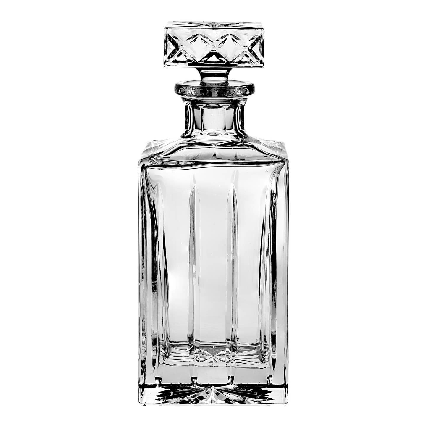Barski Joy Crystal Square Crystal Decanter, 30 oz.