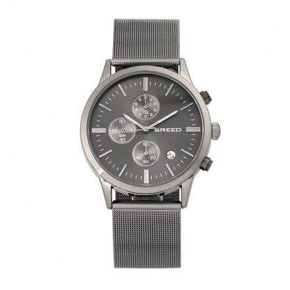 Breed Espinosa Men's Quartz Chronograph Date Mesh Bracelet Watch