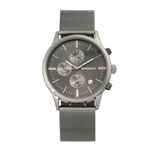 Breed Espinosa Men's Quartz Chronograph Date Mesh Bracelet Watch