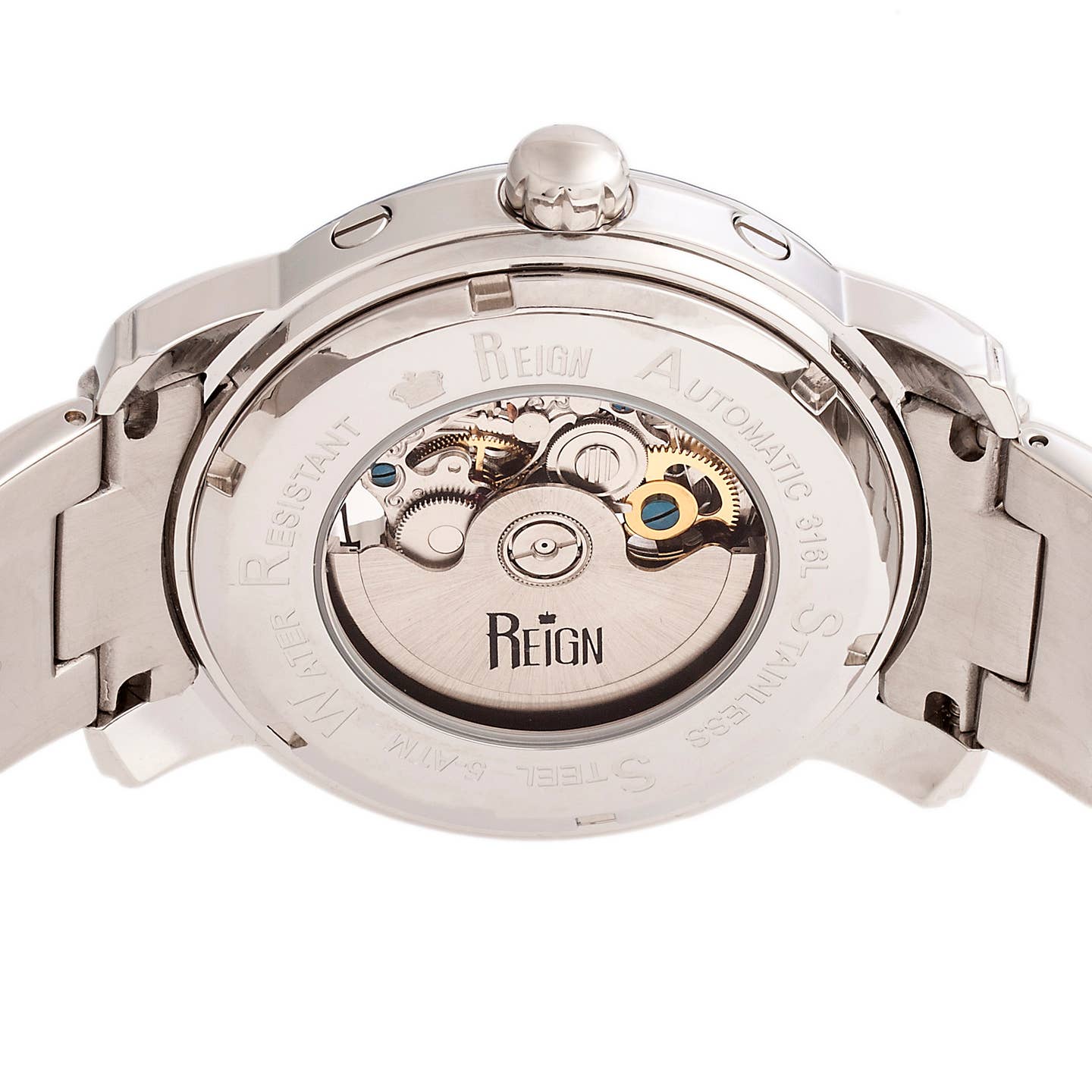 Reign Kahn Men's Automatic Skeleton Bracelet Watch