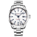 Stuhrling Original Symphony 3953 Men's Quartz Watch, Silver Dial, Silver Bracelet