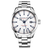 Stuhrling Original Symphony 3953 Men's Quartz Watch, Silver Dial, Silver Bracelet