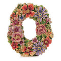 Jay Strongwater Masie Floral Hugs Flower Crystal Enamel Gold-Finished Tabletop Object