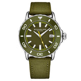Stuhrling Original Explorer Men's Quartz Diver Watch, 40mm, Green Case