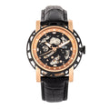 Reign Stavros Men's Automatic Skeleton Leather Watch
