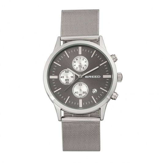 Breed Espinosa Men's Quartz Chronograph Date Mesh Bracelet Watch
