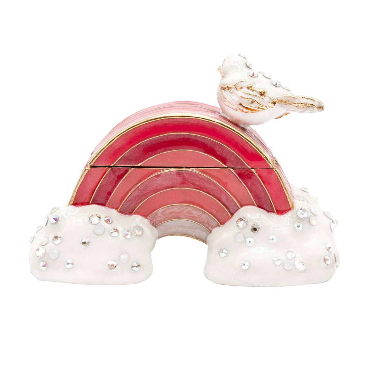 Jay Strongwater Rowan Pink Rainbow Decorative Box