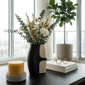Decorative Vase - Black/Tan Ecomix Small Silhouette, 15 in.