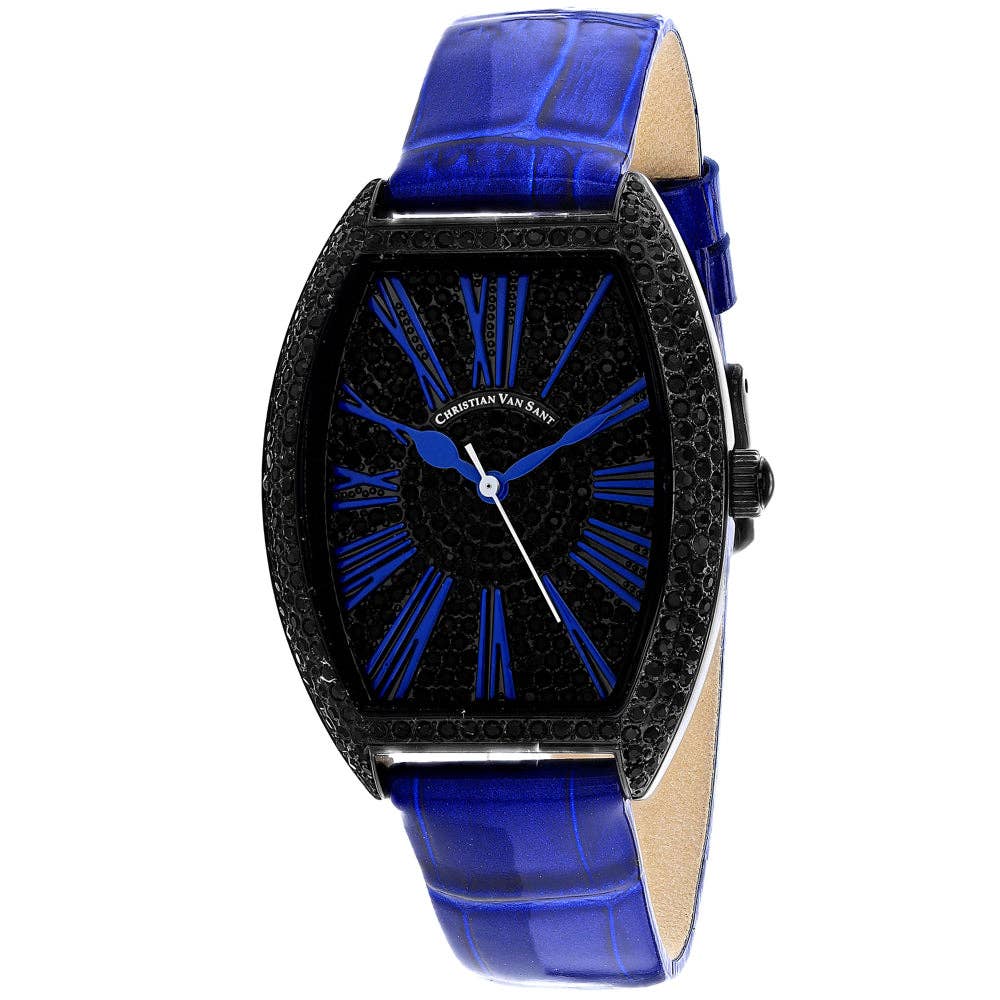 Christian Van Sant Chic Women's Quartz Watch, Black Dial