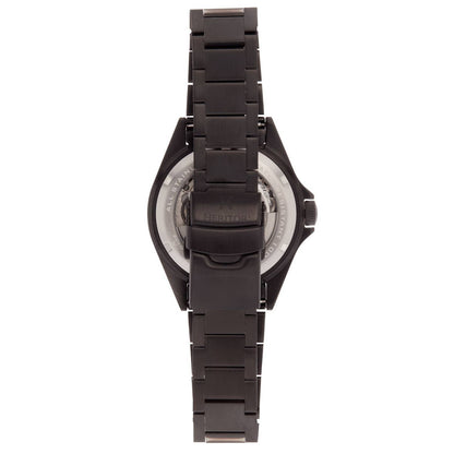 Heritor Calder Men's Automatic Date Bracelet Watch, Black