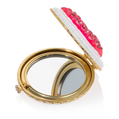 Jay Strongwater Monroe Lip Compact Mirror