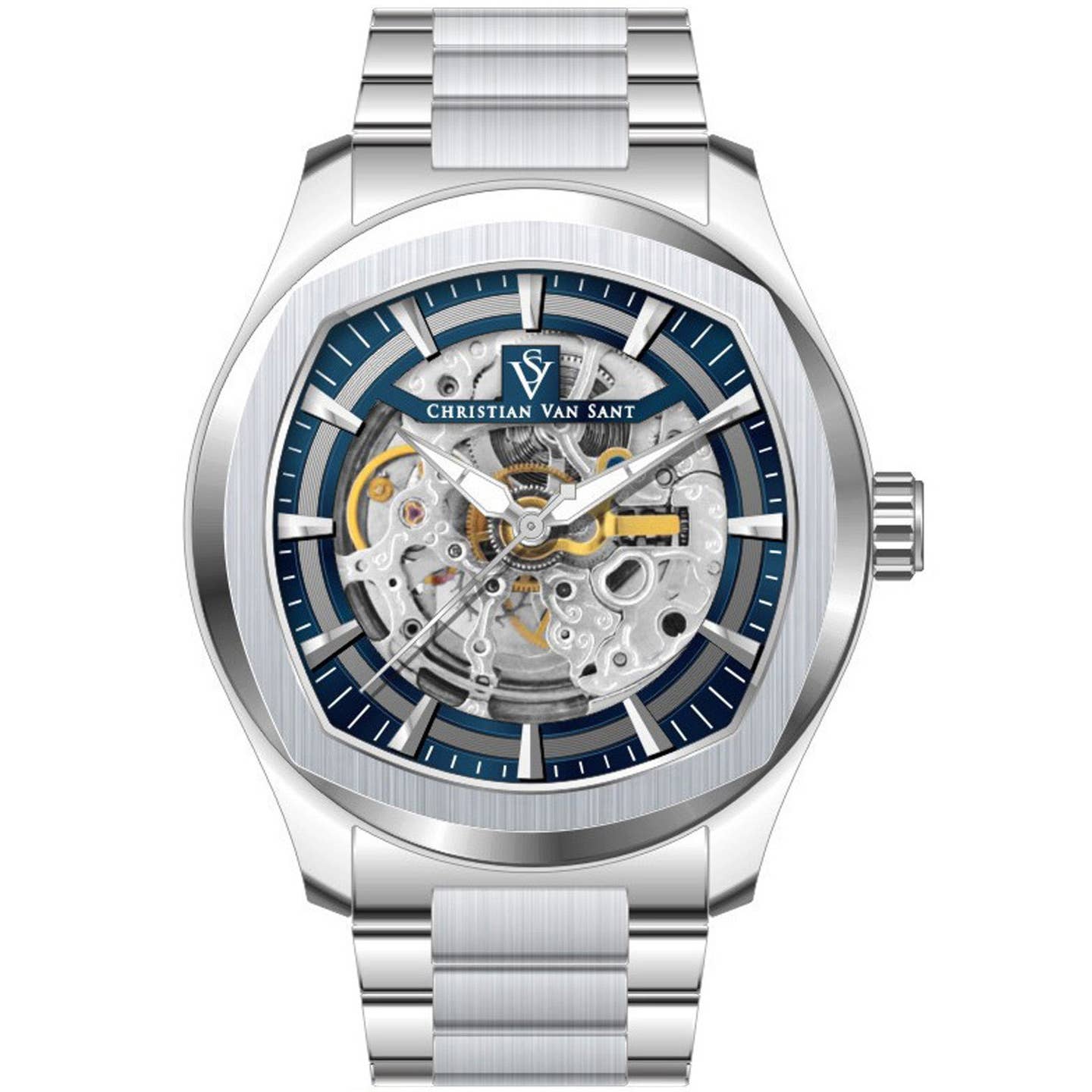 Christian Van Sant Romeo Men's Automatic Watch, Blue Dial