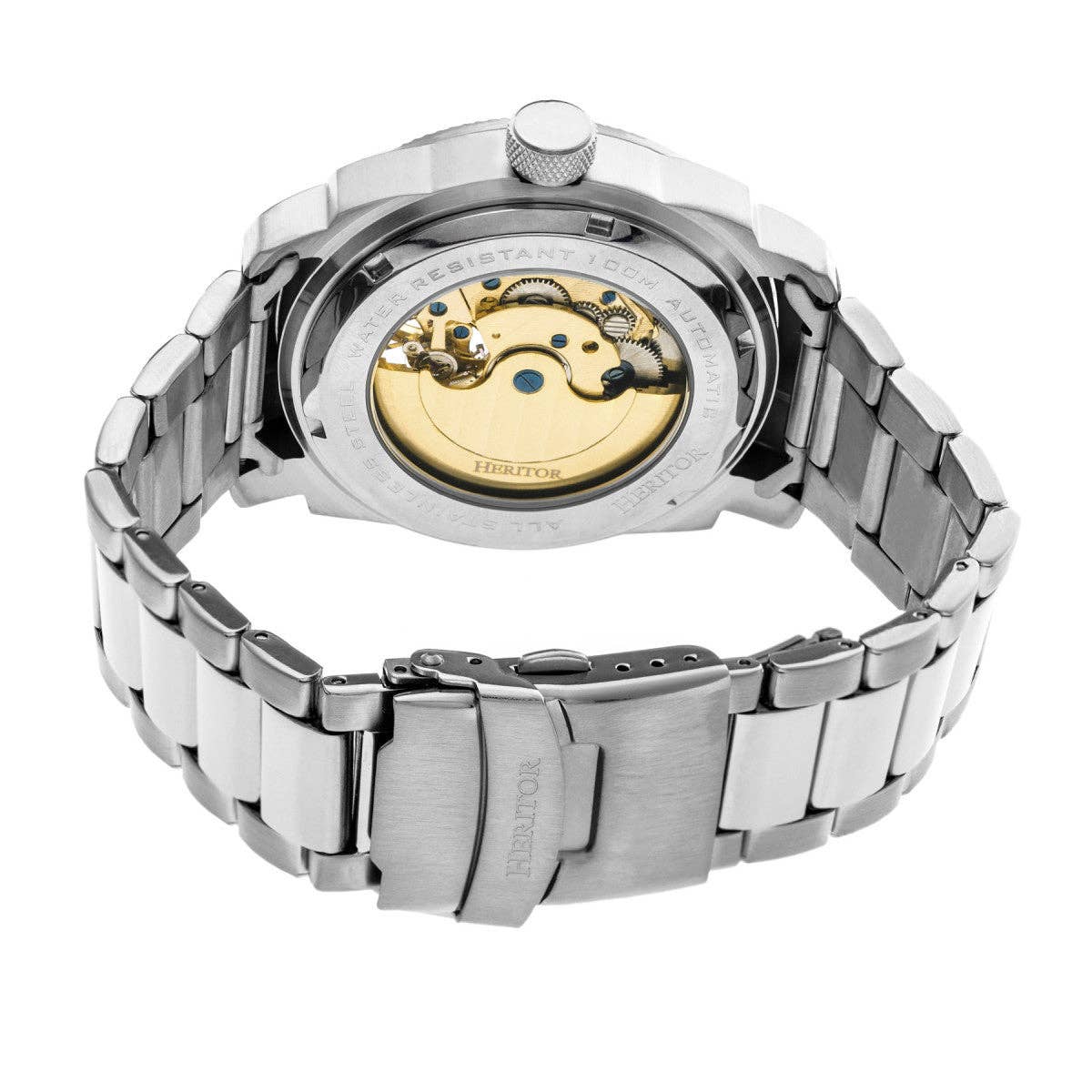 Heritor Helmsley Men's Automatic Semi-Skeleton Bracelet Watch, Style HERHR5002