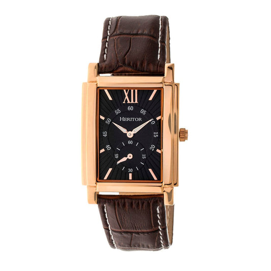 Heritor Frederick Men's Automatic Leather Watch, Style HERHR6105