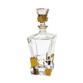 Crack Crystal Whiskey Decanter, 28 oz.