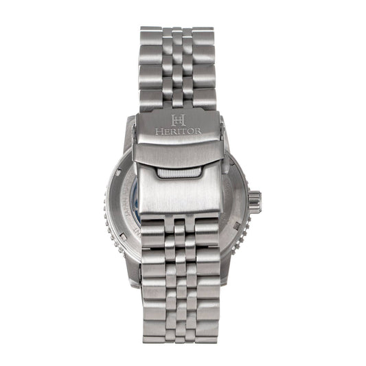 Heritor Hurst Men's Automatic Diver Date Bracelet Watch, Olive