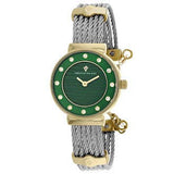 Christian Van Sant Cavo Women's Quartz Watch, Green Dial