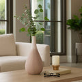 Decorative Vase - Pink Ceramic in Earth Tones, 16 in.
